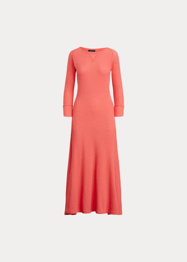 Women's Polo Ralph Lauren Waffle-Knit Henley Dresses | 458260KZP